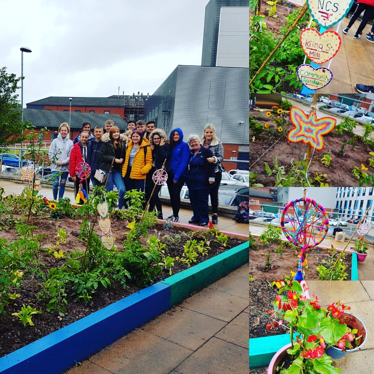 SFHFT's tweet photo. Thanks so much to the @NCS students who have done a fantastic job on our community garden this week at King's Mill Hospital as part of their NCS programme. #garden #NCS #SayYestoNCS #community #kindness #Thankyou https://t.co/Xs5smbk1LU