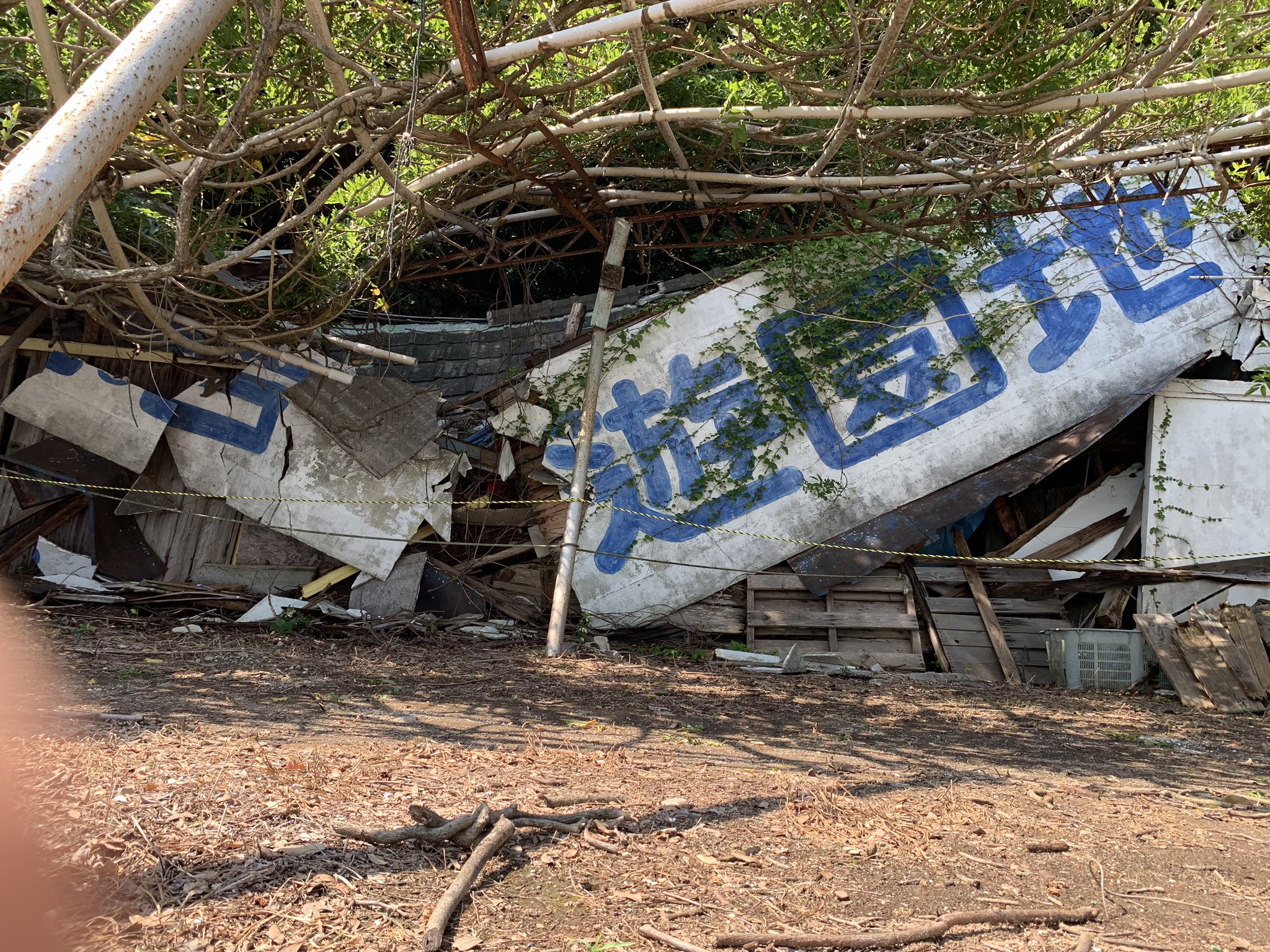 元々廃墟みたいだったけど 悲しい 愛媛の離島にある 名物 遊園地が台風で大変なことに えのげ