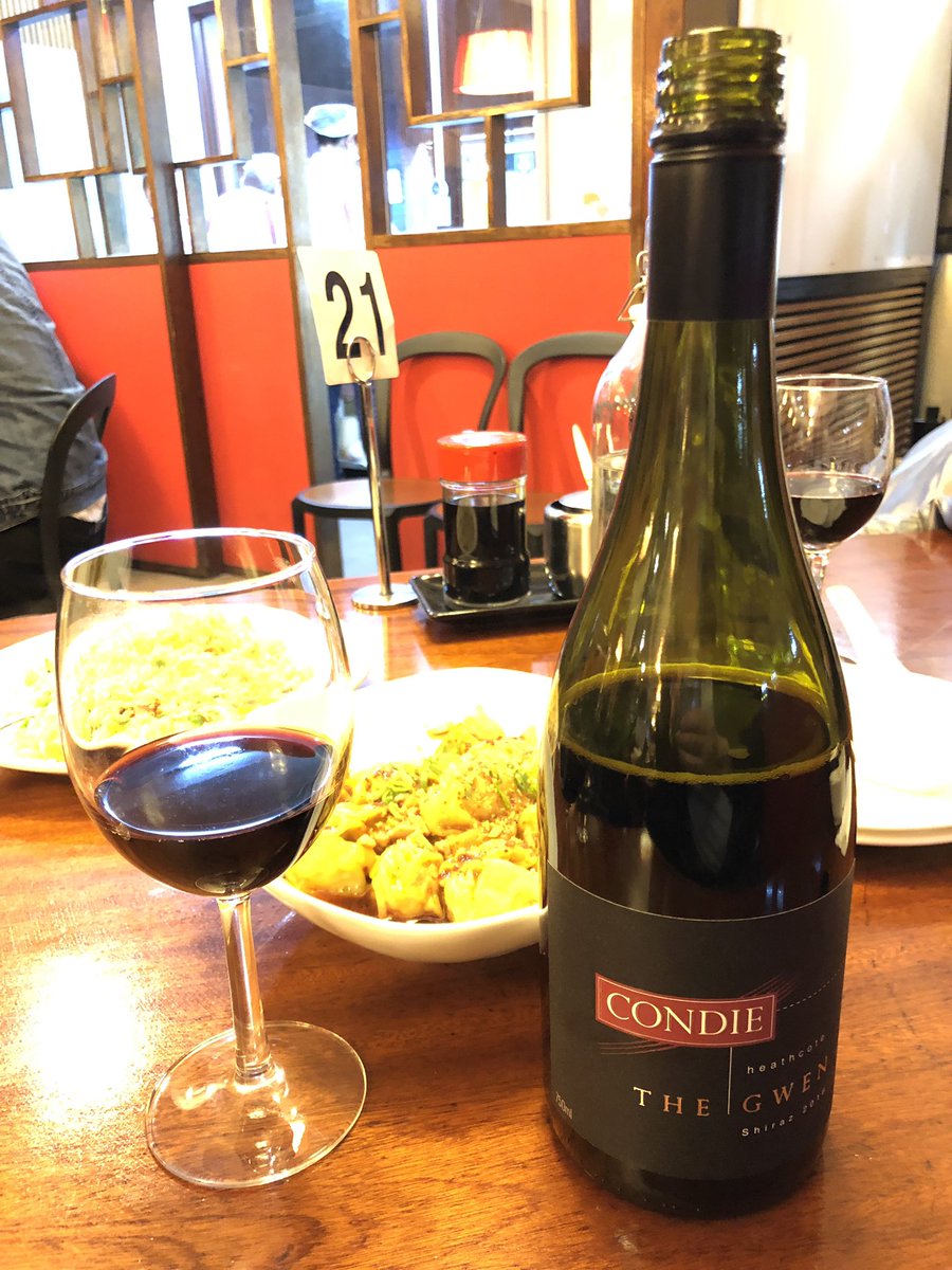 dlturbo996's tweet photo. 2016 Condie The Gwen. The young Heathcote Shiraz acid went fabulous with the dumplings and rice. Perfect match. Really good young wine.@AustWineTasting https://t.co/FFu5JVlYcQ