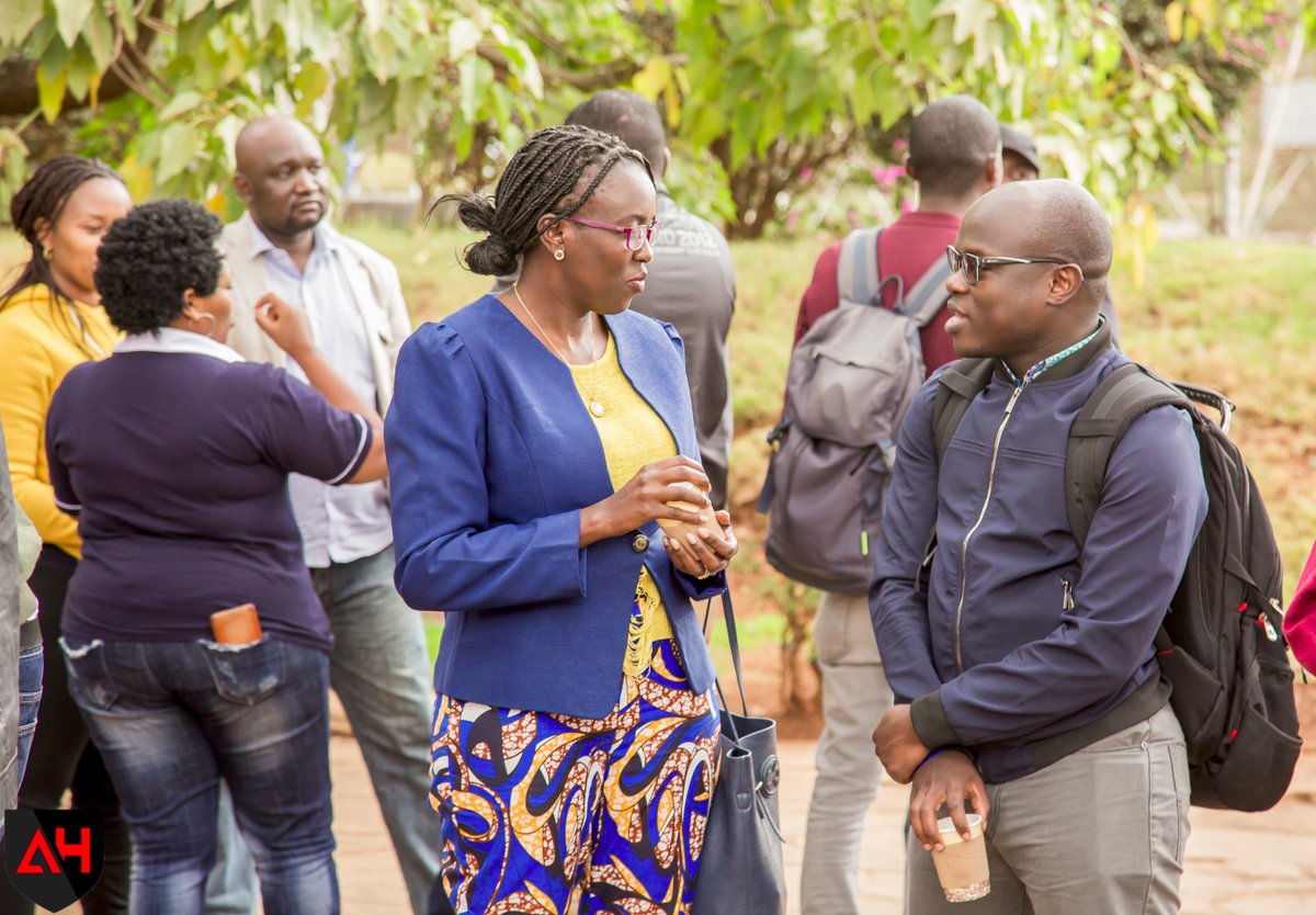 AfricaHackon's tweet photo. Interactions at the #AHConference #AH2019 #AH19 #AH6 during break. @USIUAfrica @ekraal_ @SafaricomPLC @OPCDE @Shehacks_ke @Microsoft @kcsfa @CyberSpeakLC @CyberInAfrica @SamuelMwai @lesiah @BRIGHTZEED https://t.co/dS54Yt40X5