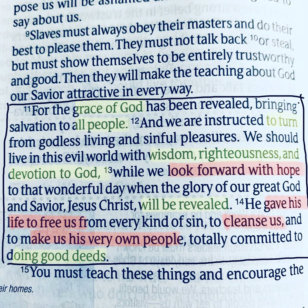 lewischris's tweet photo. There is so much in this text: progressive revelation, the grace of God, repentance, the evil in the world and how Jesus followers should stand out, our future hope, and the identity we have in Christ as he makes us his own!! Big, juicy stuff right there. #passionatepursuit https://t.co/uxJWug9fse