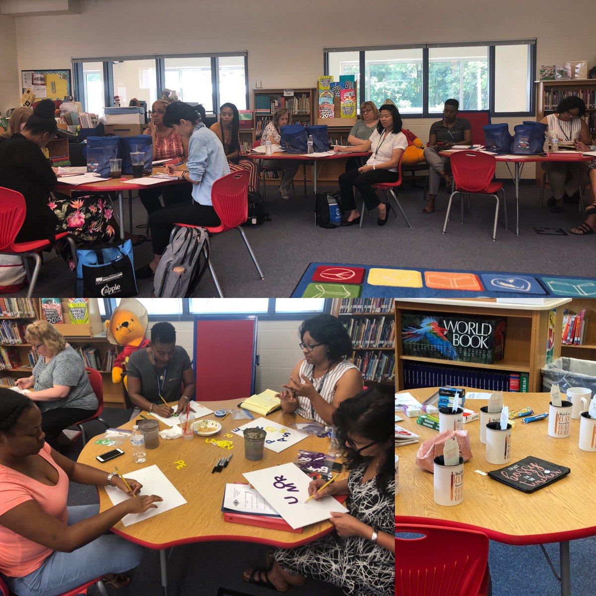 MoniqueWatford's tweet photo. @FeatherstonePWC hosted their 2019-2020 School Based Orientation for new teachers. I had an amazing time getting to know everyone and welcoming them to our family! We’re going to have an amazing year! #pwcsconnect @OPL_PWCS #PWCSProud @PWCSNews @PWCSMentoring https://t.co/FwzJQKsUPm