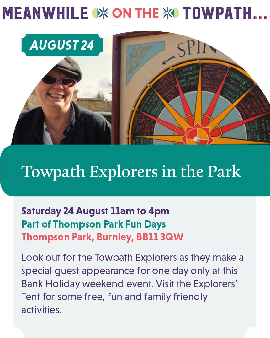 burnleyfest's tweet image. #MeanwhileOnTheTowpath @teamMPA @Superslowway
 #BrilliantBurnley #TowpathExplorers #FREE #FamilyFun #ThompsonPark