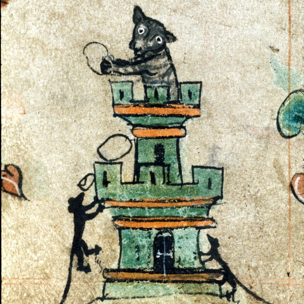 BLMedieval's tweet photo. How to train your cat to withstand a siege.

#HarleyMSS 6563, f. 72r https://t.co/J1QxrseyhY
