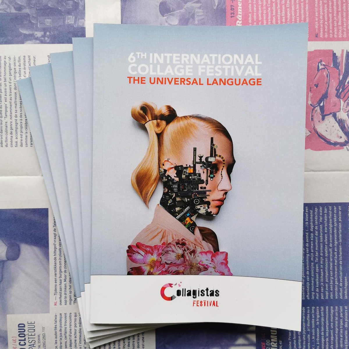 Collagistas's tweet photo. Our catalogues for the Collagistas Festival in Brussels are ready. Are you?
https://t.co/PpCzxJ4z6y
#UniversalLanguage #CollagistasFestival #CF6 #collagistas #festival #Brussels #Belgium #art #collageart #paperwork #expo #exhibition #workshops #artfestival #paperart  #collage https://t.co/A0ienOjRLZ