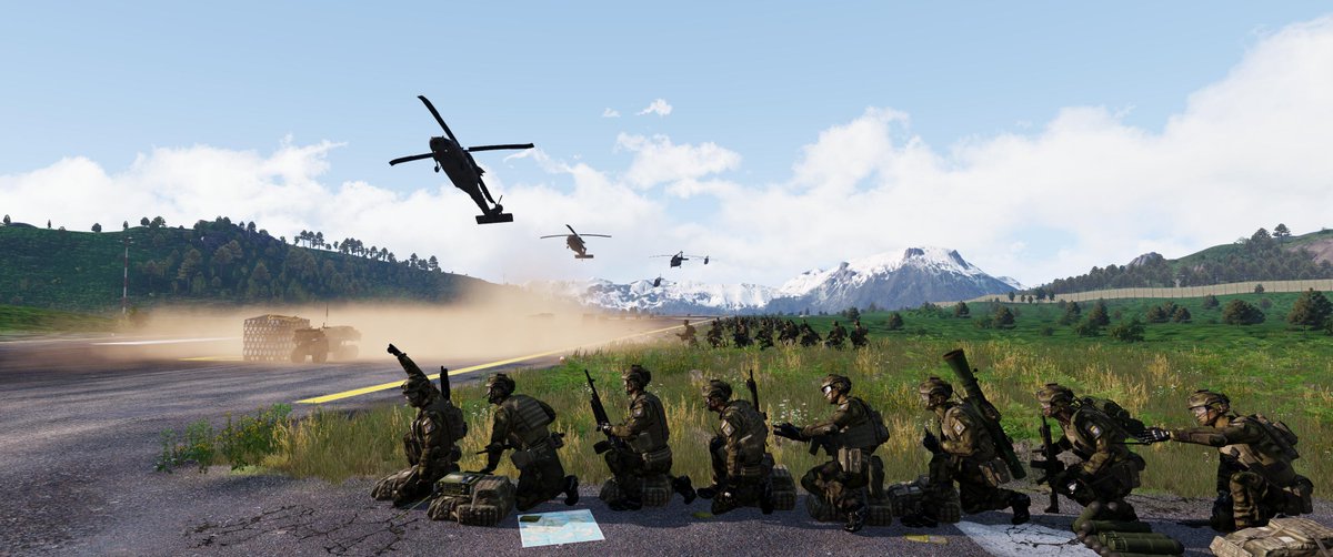 #CommunitySpotlight #027! Enjoy this beautiful screenshot from the community-made terrain Vidda, and prepare for weekend deployment (credits: RL-Ave, source: Bohemia Forums).