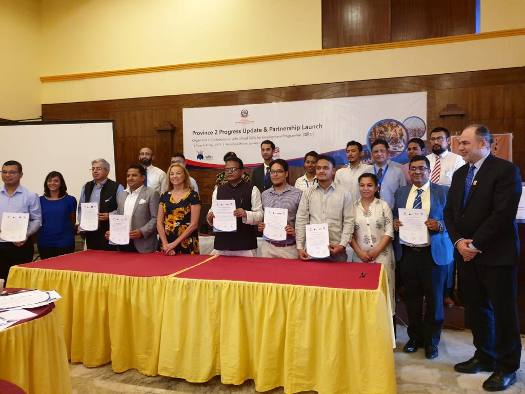 UKaid Skills for Employment Programme - सीप (@seep_programme) on Twitter photo We are delighted to announce the launch of our first 6 partnerships with Morang Auto Works, Prabhu Bank, <a href="/fusemachines/">fusemachines</a> Nepal, Genese Solutions/Amazon, <a href="/NepalSBI/">Nepal SBI Bank Ltd</a> & <a href="/merojob/">MeroJob Limited</a>’s Rojgari Pasal in the presence & support of Honorable <a href="/CMProvince2/">CM Lalbabu Raut</a> and Head of <a href="/DFIDNepal/">DFID Nepal</a> in Janakpur. #सीप We are delighted to announce the launch of our first 6 partnerships with Morang Auto Works, Prabhu Bank, <a href="/fusemachines/">fusemachines</a> Nepal, Genese Solutions/Amazon, <a href="/NepalSBI/">Nepal SBI Bank Ltd</a> & <a href="/merojob/">MeroJob Limited</a>’s Rojgari Pasal in the presence & support of Honorable <a href="/CMProvince2/">CM Lalbabu Raut</a> and Head of <a href="/DFIDNepal/">DFID Nepal</a> in Janakpur. #सीप