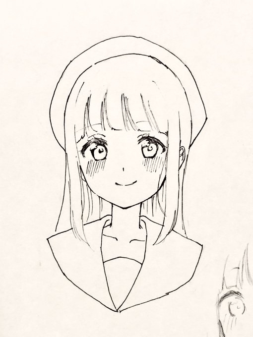 らくがきしてたら可愛いの描けた〜?
この絵柄に変えようかな〜 