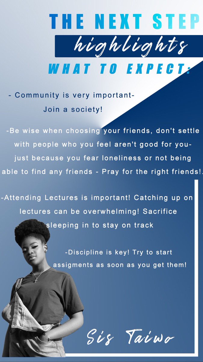 blwdmu's tweet photo. THE NEXT STEP: HIGHLIGHTS 💫
-We discussed all things uni! Take a look at some of our top tips!
#alevelsresultsday2019 #dmu #freshers #freshers2019 #fresherstips #ucas #DMUFRESHERS #clearing2019 https://t.co/XCjkXZT6Tb