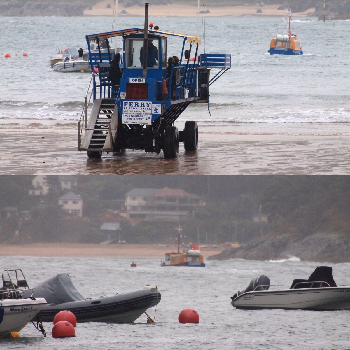 ostizeuropean's tweet photo. All weather transport @SouthSandsHotel #Salcombe #seatractor #ferry #boating #beach https://t.co/Xyi1eliZds