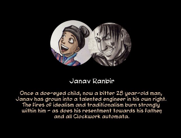 clockworkwatch's tweet photo. Janav was an adorable child when he appeared in The Arrival (2012), but he's since grown into a troubled young man who thinks the world owes him... #Sins Of My Father 
.
.
#Transmedia #storytelling #Steampunk #graphicnovels @CoreyBrotherson @yoms #comicbooks #Clockworkwatch https://t.co/R7neCJnBFY