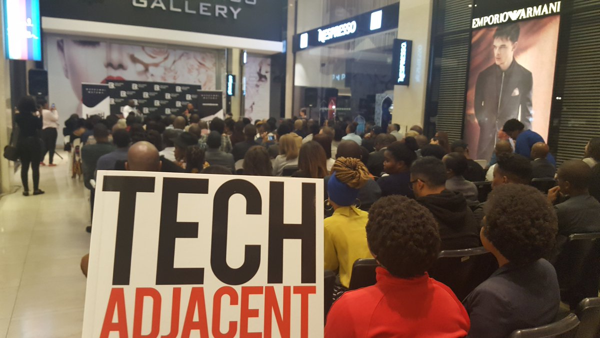 TMPublishers's tweet photo. Thank you to everyone who attended the launch of @mushambimutuma's book, #TechAdjacent, last night at @ExclusiveBooks 🙂 https://t.co/ICoVceo8Zy