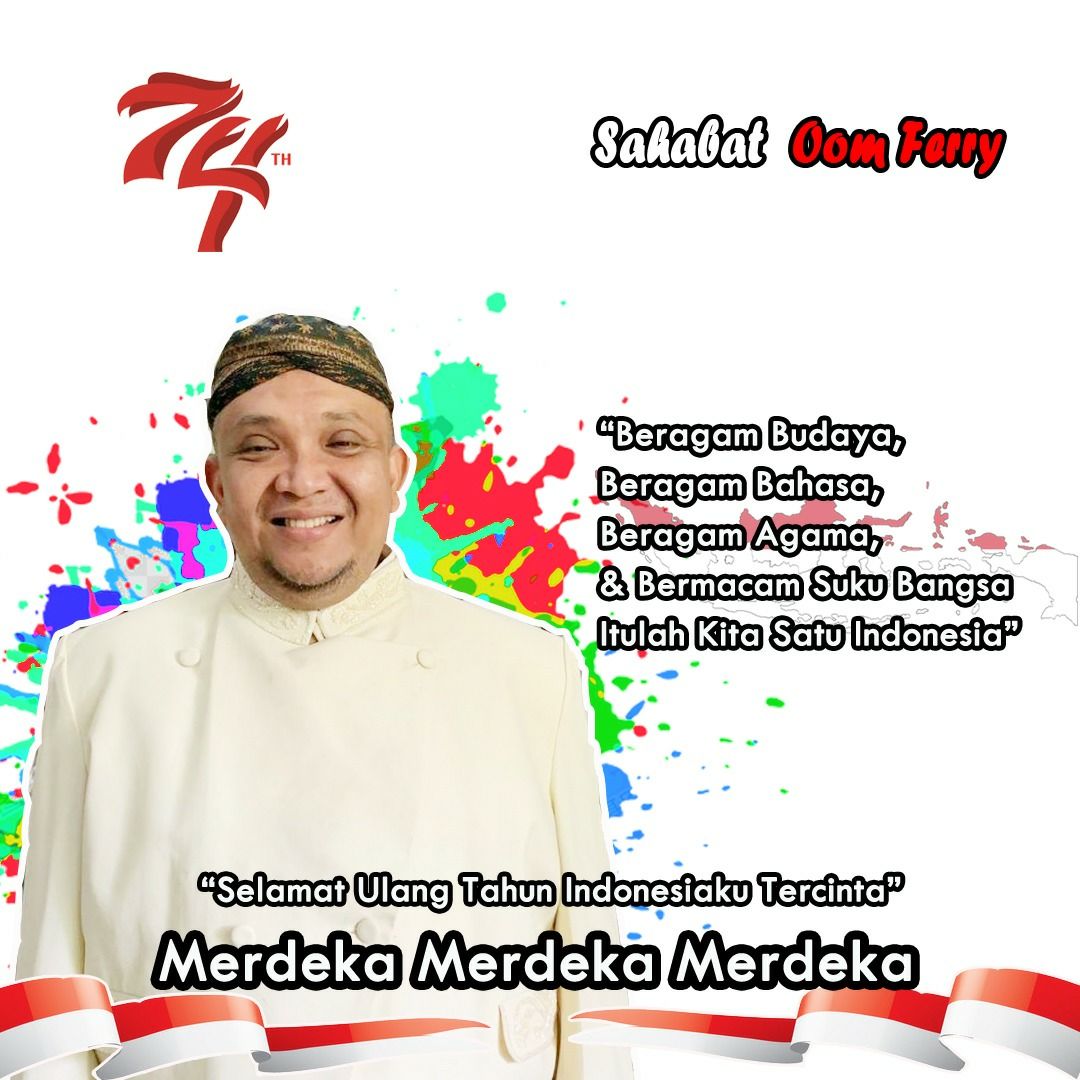 Karena Kita adalah Indonesia.

Selamat Ulang Tahun Indonesiaku, teruslah melaju menjadi Bangsa dan Negara yang Maju.

#sahabatoomferry 
#17agustus 
#indonesiaraya 
#indonesiamaju 
#IndonesiaUnggul