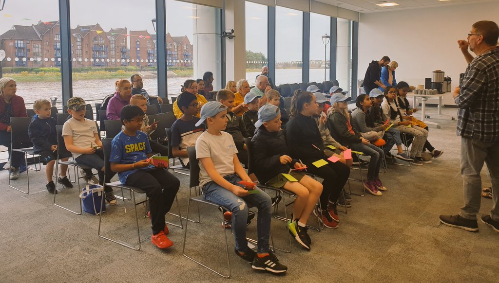 mulgrew_ciara's tweet photo. Our @AllstateNI #TimetoCodeSummerCamp graduation is about to start! What a great week we've all had! ❤ https://t.co/kN3PyrHism