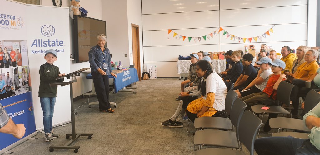 mulgrew_ciara's tweet photo. Our @AllstateNI #TimetoCodeSummerCamp graduation is about to start! What a great week we've all had! ❤ https://t.co/kN3PyrHism