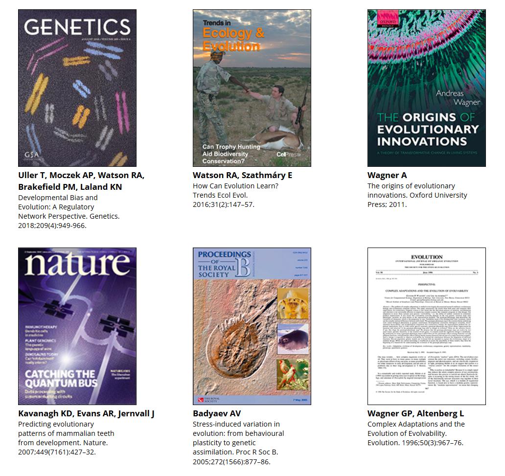 EES_update's tweet image. Recommended must-reads for those interested in developmental bias! #devobias #evolvability #evodevo