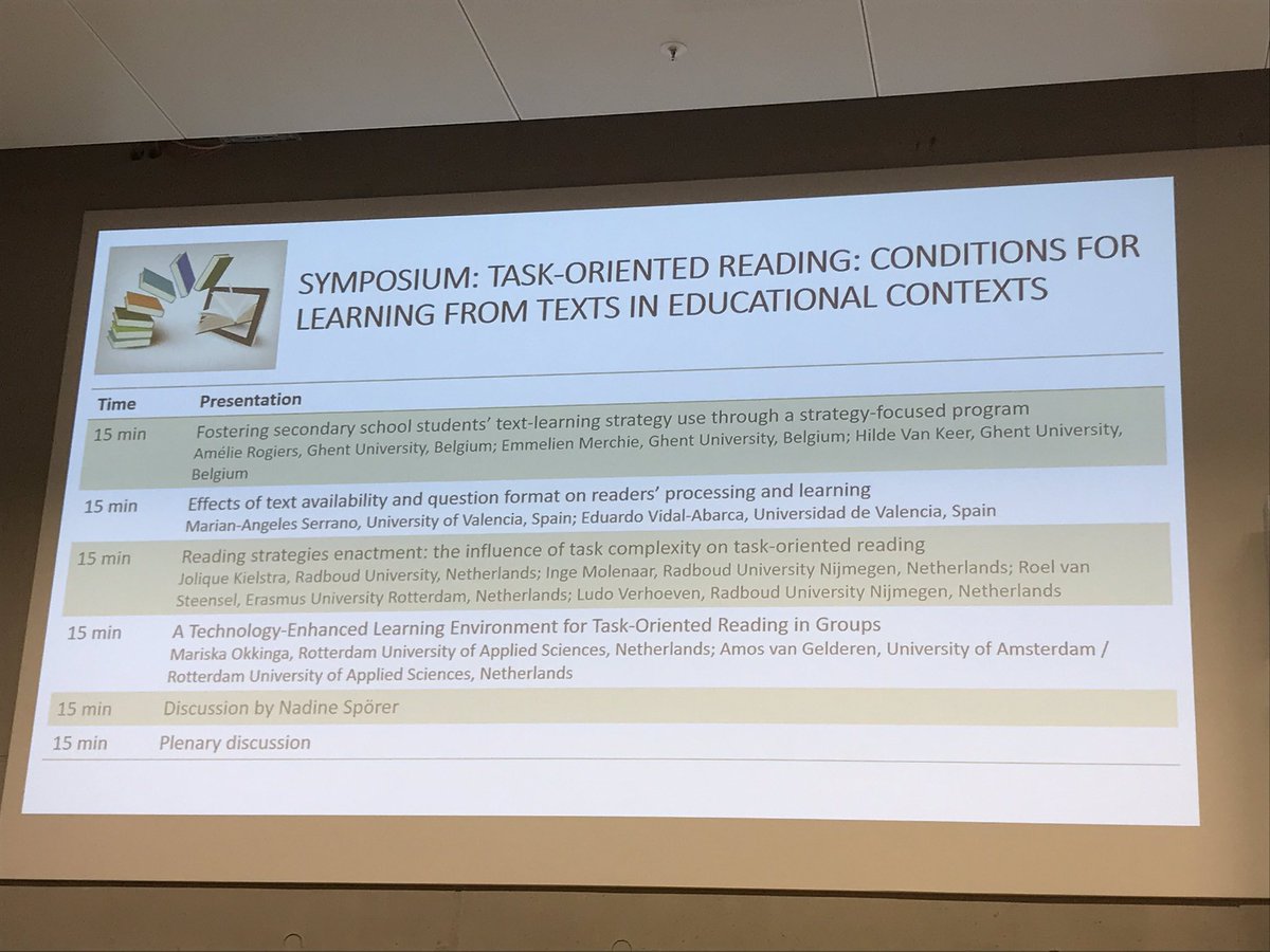 Marian Serrano Mendizábal (@marianserranom) on Twitter photo Great symposium on task-oriented reading in which I had the pleasure to participate #EARLI2019 <a href="/ERILectura/">ERI-Lectura</a> Thanks <a href="/LabAdaptive/">Adaptive Learning Lab</a> <a href="/okkimari/">Mariska Okkinga</a> Great symposium on task-oriented reading in which I had the pleasure to participate #EARLI2019 <a href="/ERILectura/">ERI-Lectura</a> Thanks <a href="/LabAdaptive/">Adaptive Learning Lab</a> <a href="/okkimari/">Mariska Okkinga</a>