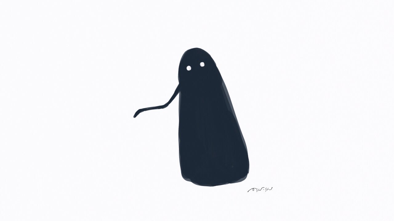 Twitter 上的 からんころん ネットプリント 千と千尋の神隠しの最初のシーンのこんな黒い神様のようなキャラクター とても好きです T Co K8gzwbultt Twitter