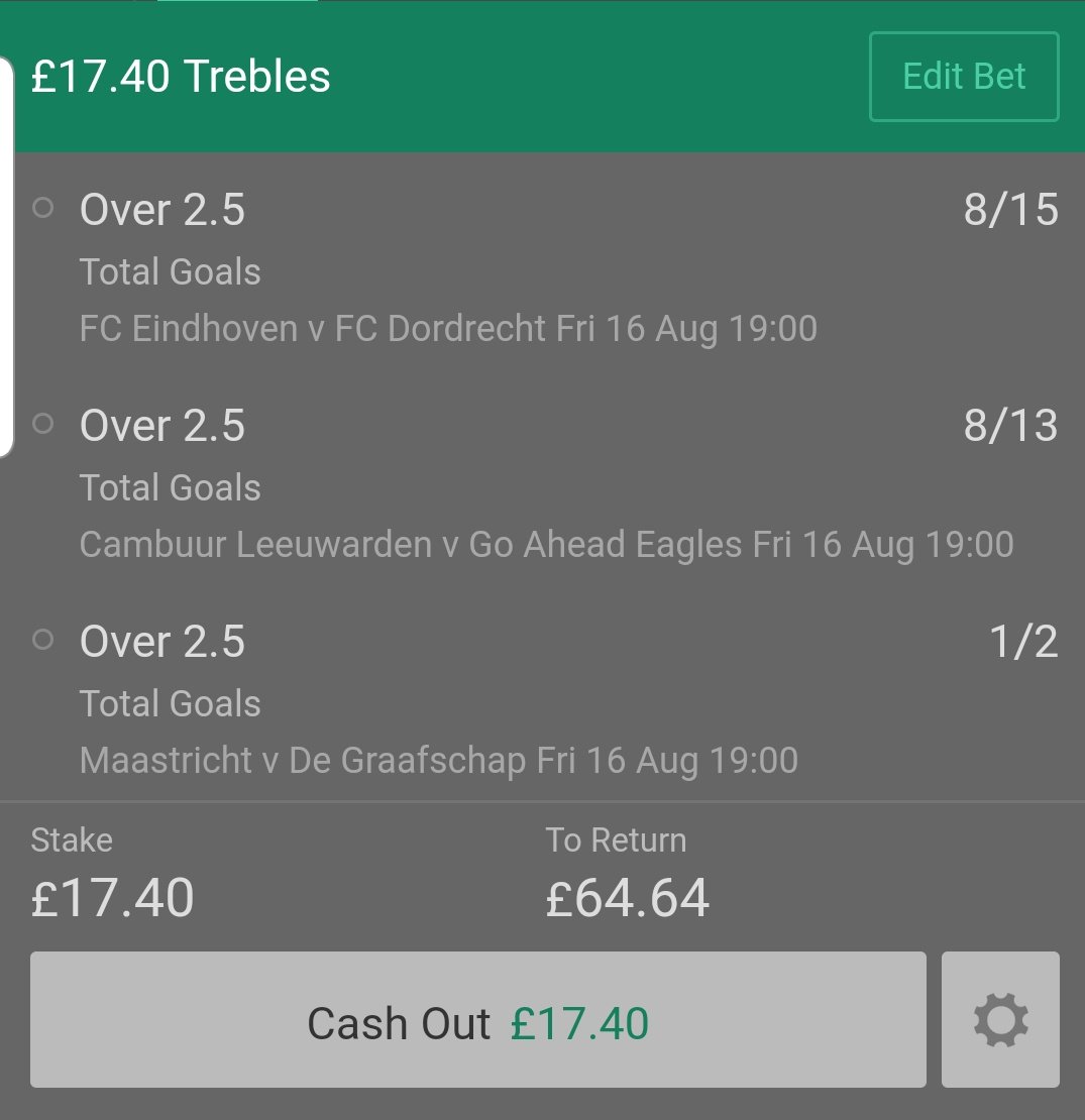 club_gamblers's tweet image. Goals!Goals!Goals!
⚽️⚽️⚽️
Over 2.5 treble in the Eerste Divisie tonight #bet #gambling #winningiswinning