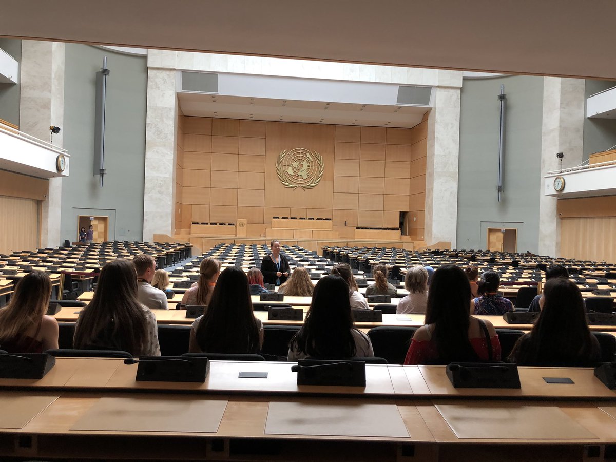LboroHSPhysics's tweet photo. Touring the UN! #CERN2019 https://t.co/iASk616OcP