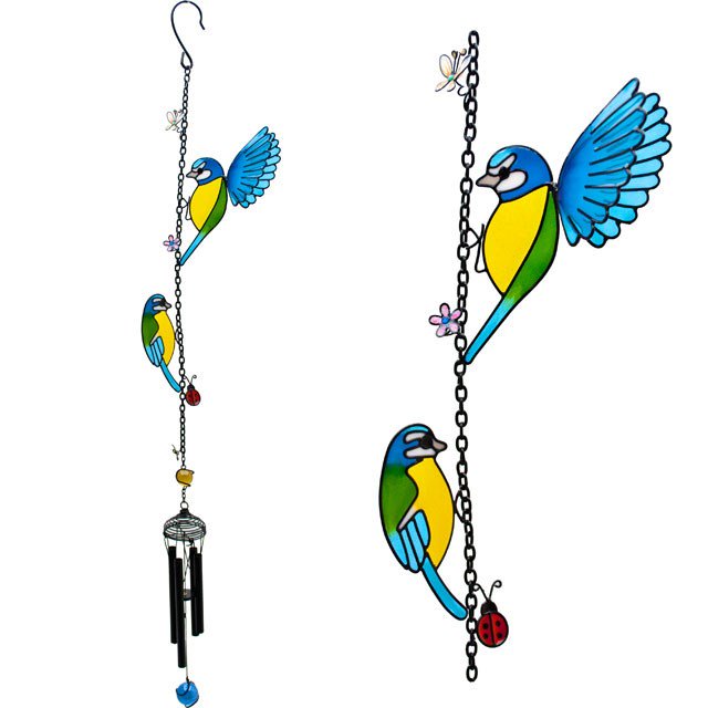 New in stock is this pretty #bluetits windchime