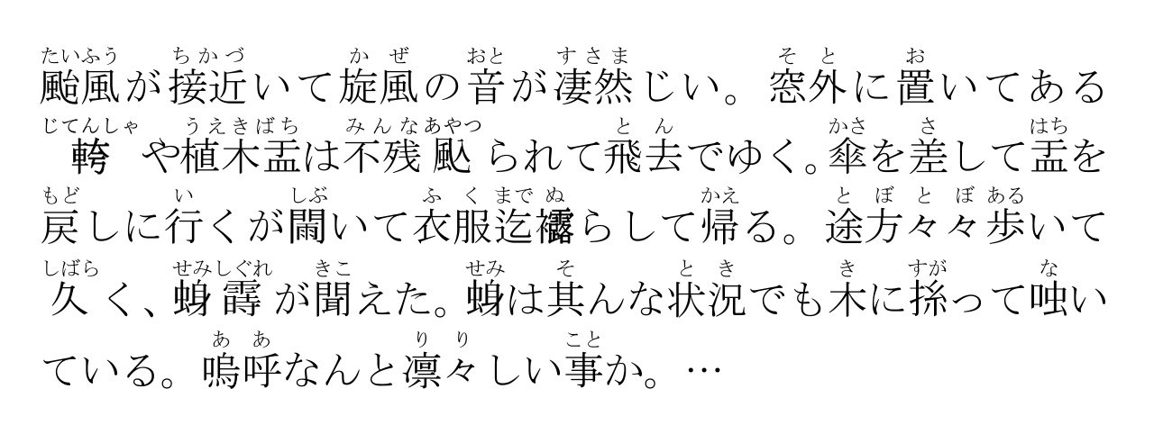 拾萬字鏡 日本語の表記 1 漢字を全廃して分かち書き 2 分かたない代わりに一部を変体仮名にする 江戸時代のイメージ 3 漢字仮名交じり 現代 4 当て字や難字を多用する代わりに全部に仮名を振る 明治期のイメージ イメージは偏見です T Co