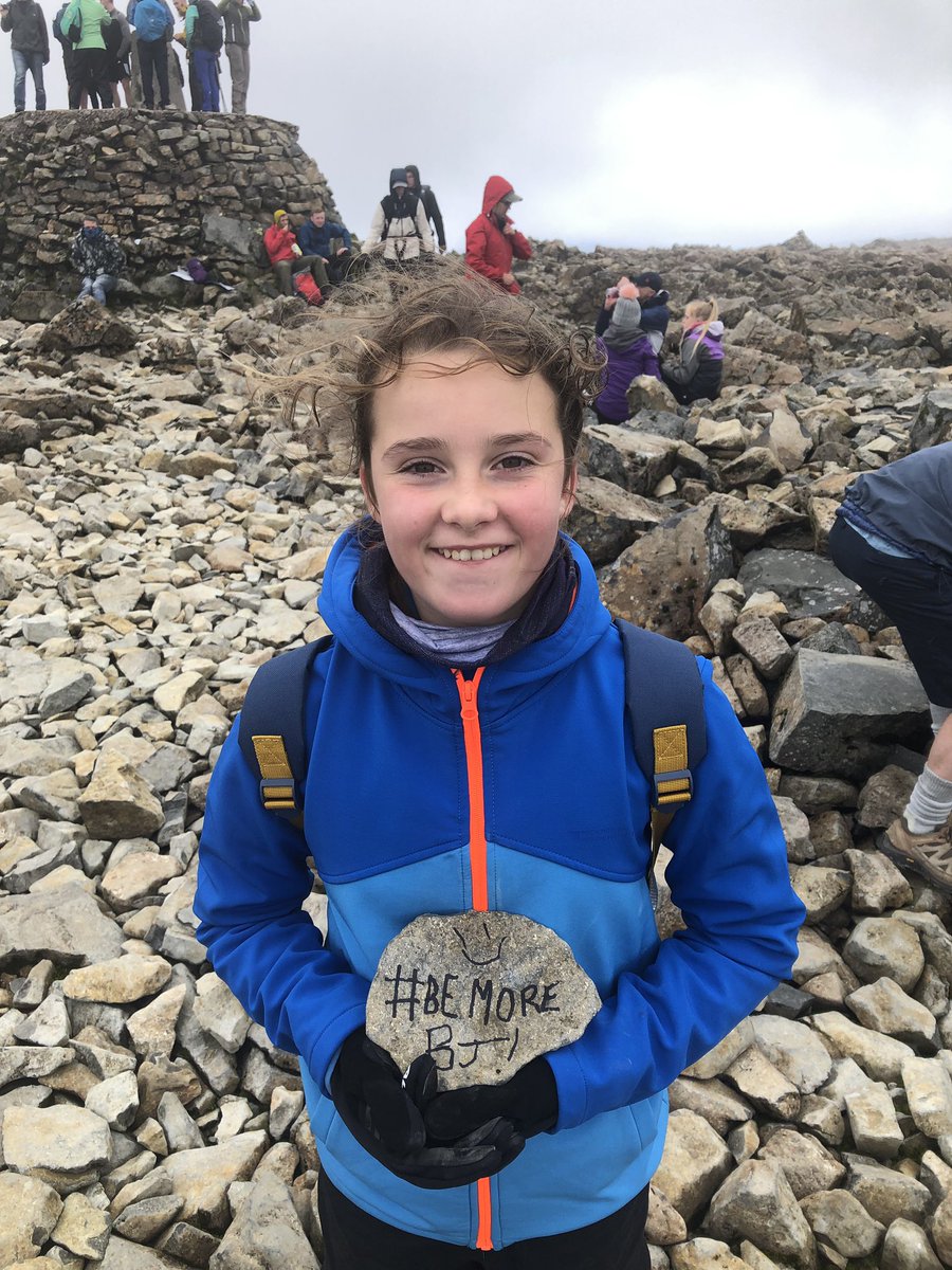 StaceyDohertyT's tweet photo. Proud to say we all made it to the top and carried on BJs action duchenne charity work! JD at 70 and the grandchildren age 10 and 11 were amazing! #bemorebj https://t.co/7Yx3k5nLR9
