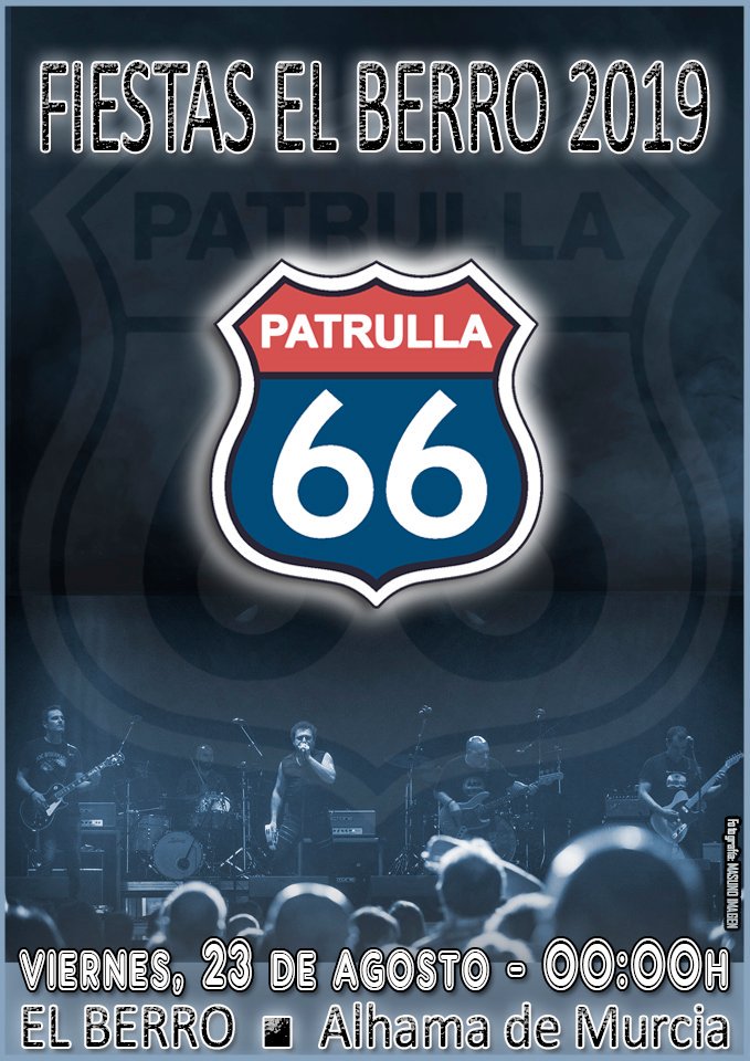 Patrulla_66's tweet photo. El próximo viernes 23 estaremos tocando en #ElBerro #Murcia Será una larga noche de #Fiesta y #Música :-) https://t.co/AK8pDUTmhT