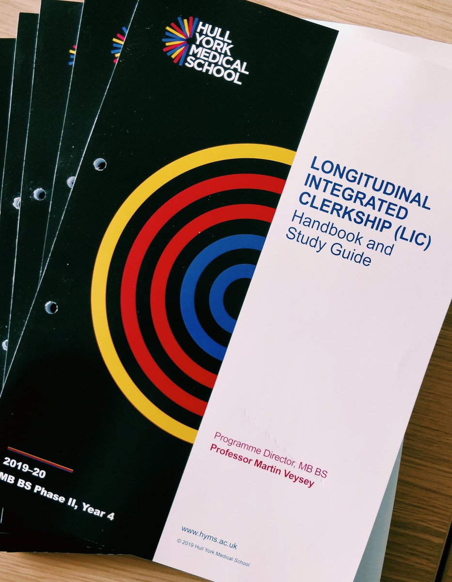 mjmkempson's tweet photo. Exciting new @HullYorkMed year-long pilot clinical placement opportunity starts on Monday. Some of our Y4s will be getting immersed in the whole patient journey with lots of time in primary care. Just collected new study guides. More info at https://t.co/ByVOW2C5xa #APCeducation https://t.co/zpCotrGeyf