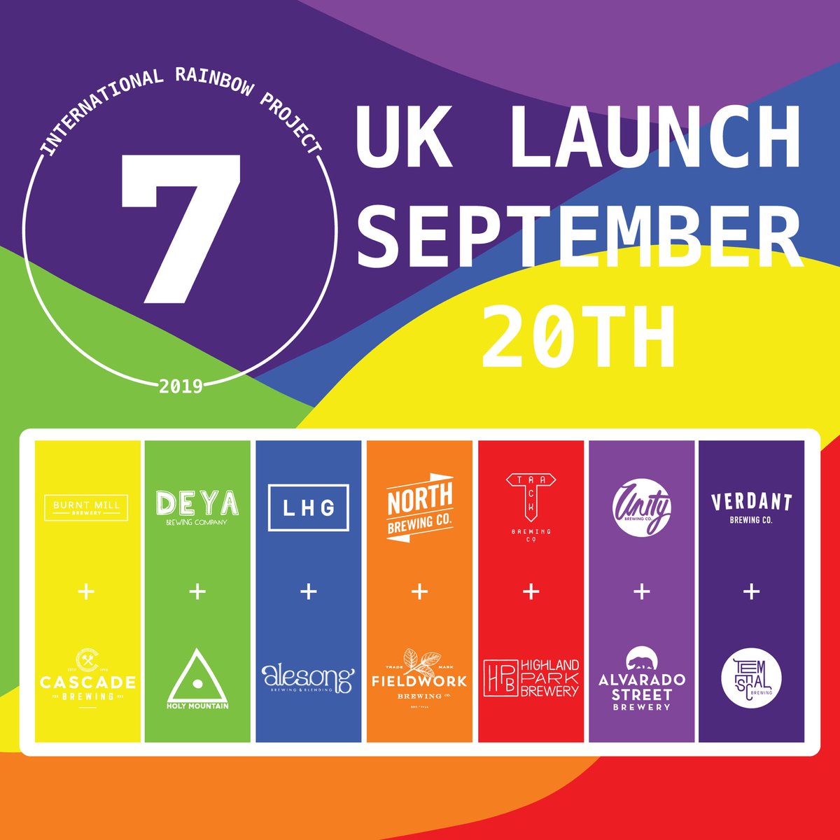 We are stoked to be hosting the London tap takeover for the 2019 Rainbow Project on Friday 20th September. 

Our friends <a href="/LHGBrewingco/">Left Handed Giant</a> have take the reigns this year and enlisted a host of incredible breweries from a cross the UK &amp; America for 7 very special collaborations.