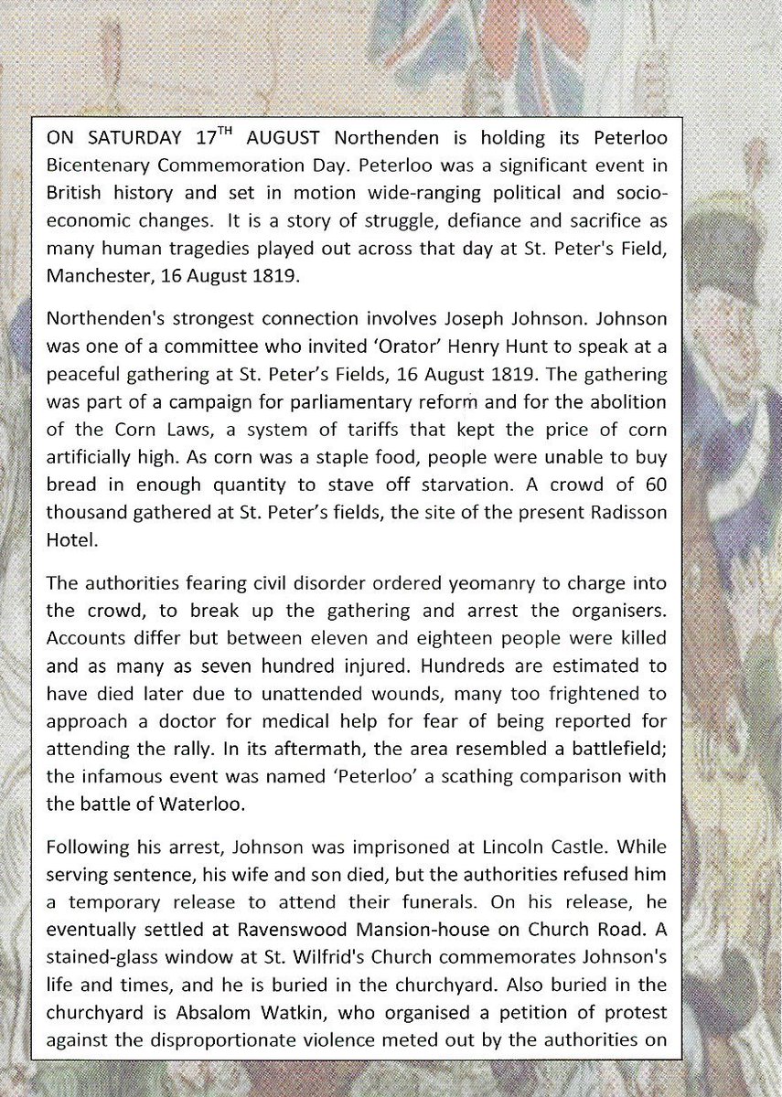 mcrblackcab's tweet photo. Peterloo 200 @ Northenden
17th August 2019
Peterloo Bicentenary Commoration Day
@NPTCPlayers
@MCRTaxiAid
#hunt
#petersfield
#Josephjohnson
#cornlaws https://t.co/8rByQJwlWX