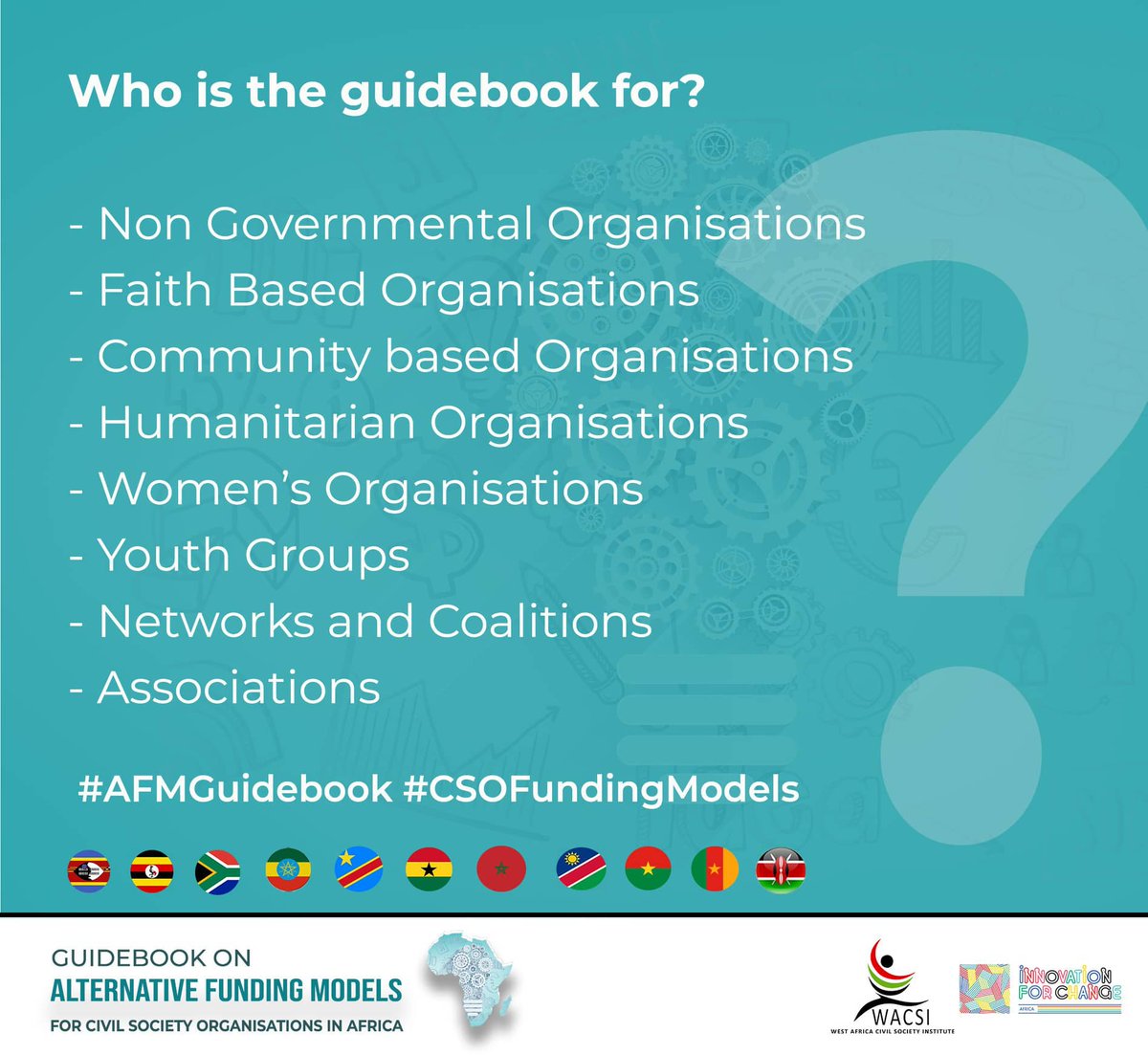hubafrique's tweet photo. The #Guidebook on alternative funding models is yours!
Stay tuned to discover more about this book on Monday 19th August 2019.
#CSOFundingModels #AlternativeFundingAfrica #AFMGuidebook #Shifthepower https://t.co/k07wMesJpe