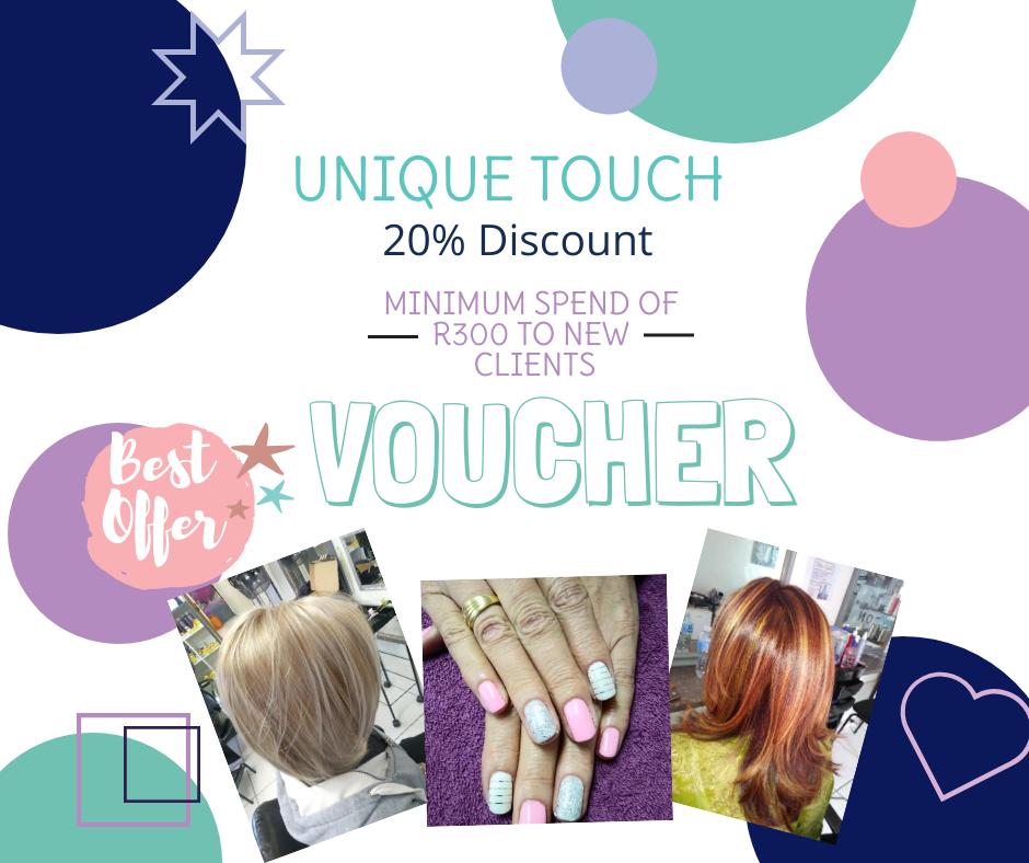 AmazingVouchers's tweet image. Short Friday! Download this vouchers today!😱😃😆 20% Discount on a minimum spend of R300 to new clients  at - Unique Tech. Join to amazingvouchers.com/join or SMS 'AMAZING' to 43366.#amazingvouchers #uniquetech #johannesburg #southafrica #discount #voucher #salon #nails #hair