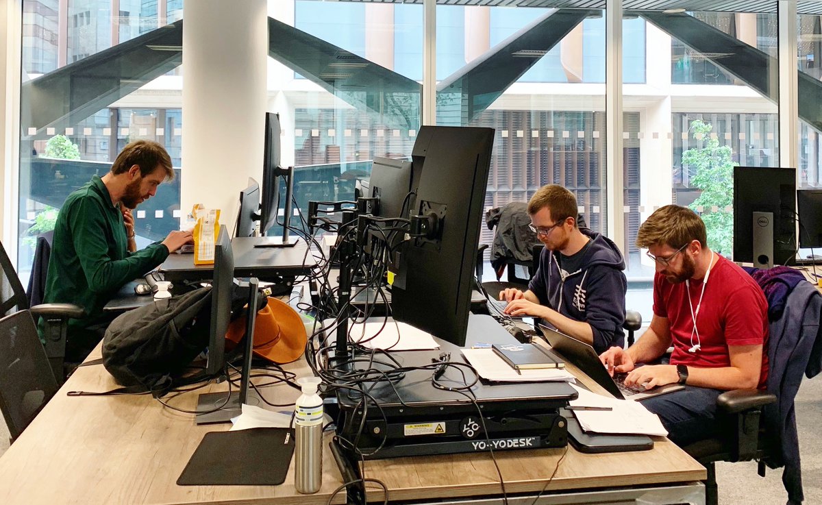 Eigen_Tech's tweet image. For August’s hackday, we’ve added a twist. Teams from both Science and Engineering will be competing to build the smartest Tetris playing bot, with each team using a different coding language for their solution. May the best bot win! #EigenEngineering #EigenLife #Hackday #coding