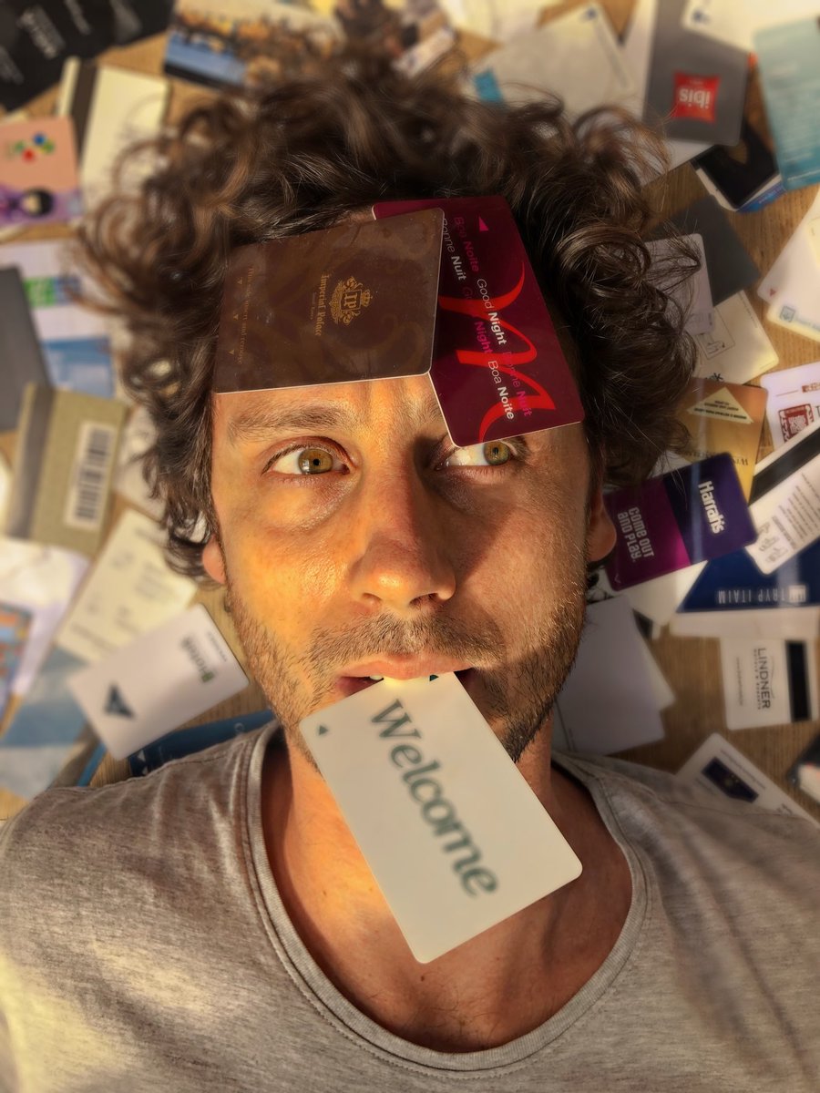 ⁦<a href="/Valtifest/">Valtifest</a>⁩ asked what’s my favorite plastic item... It’s hotel key cards - which I always steal #sorrybigchaincoorporations