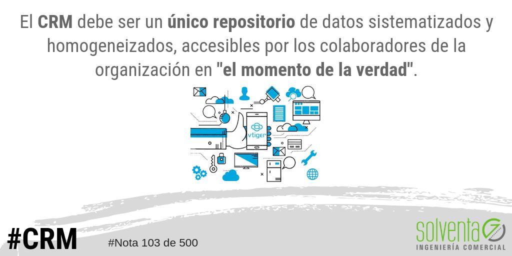 Un CRM es el principal aliado en "en el momento de la verdad".  #crm #vtigercrm #elmomentodelaverdad #uruguay #solventauy <a href="/vtigercrm/">Vtiger CRM</a>