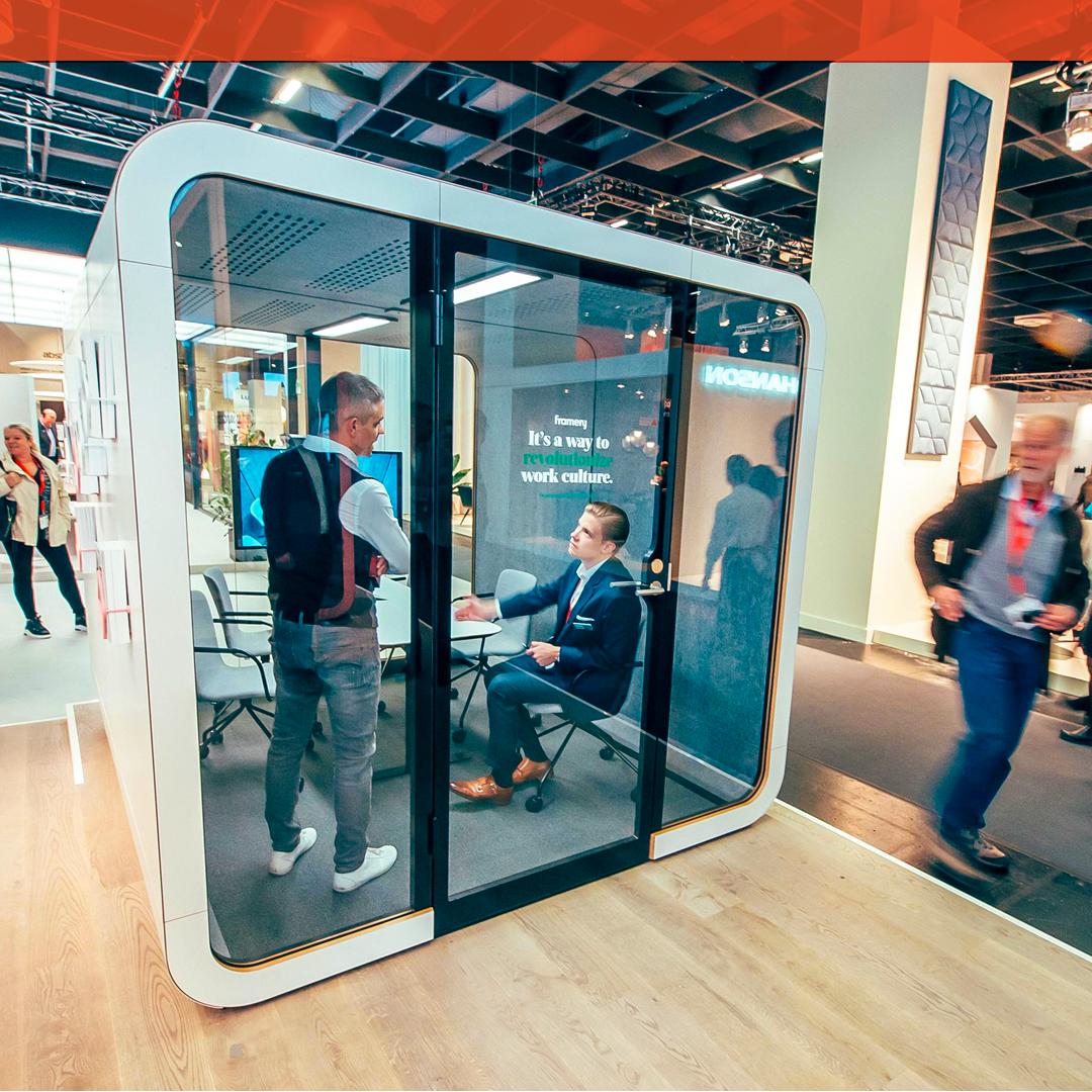 Burovision's tweet photo. Open offices can inspire more collaboration within your team, but they can also be distracting. The solution? Framery acoustic pods. Each pod is customizable, easily assembled, and relocatable. If you move spaces, your pod moves too. https://t.co/7bE663kC0d