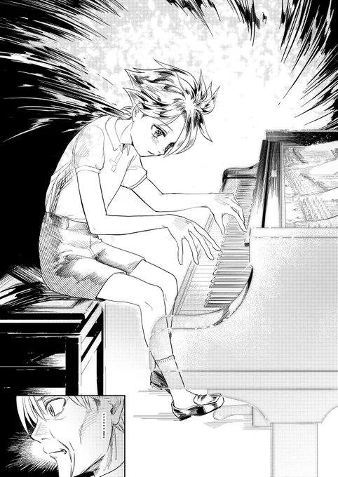 #自創作漫画4枚で興味を持ってくれる方へ届け
根性でどうにもならないスポ根が描きたい 