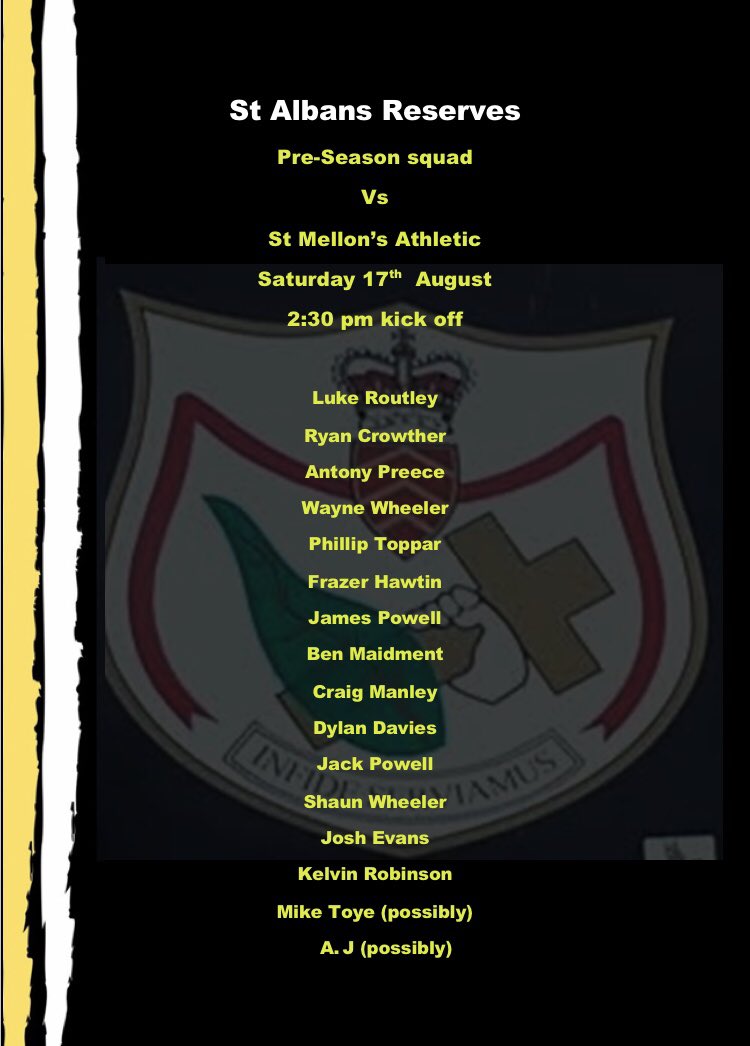 2ndsSt's tweet photo. Our first home pre season game of the season, 2:30 kick off come support the boys https://t.co/mbB9wtkjHd