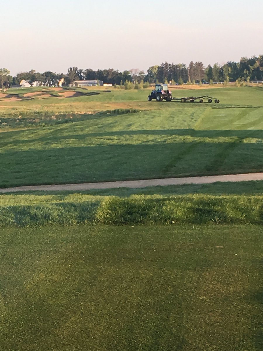 PGMacKich's tweet photo. Course is ready and so are the players for Day Two of ⁦@theplayerscup⁩.  My home for the next few hours will be starting them off on tournament 10 ⁦@southwood1894⁩.  #golowtoday https://t.co/L1rH7tNVgW