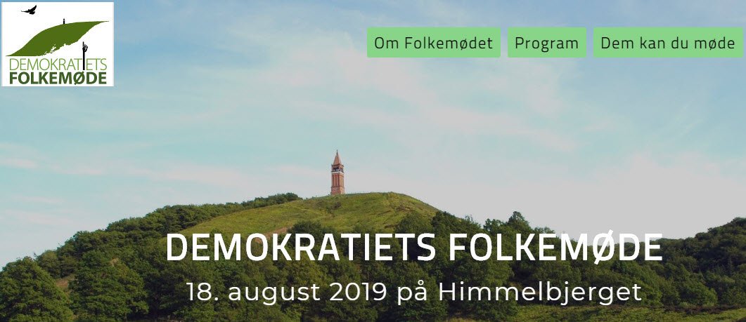 Vi ses på søndag - 180 år efter Blichers første folkemøde på Himmelbjerget. Stærkt program med bl.a. Ulrik Haagerup, Lisbeth Knudsen, Marianne Jelved, Anders Kühnau. #dkpol #demokrati demokratietsfolkemoede.dk