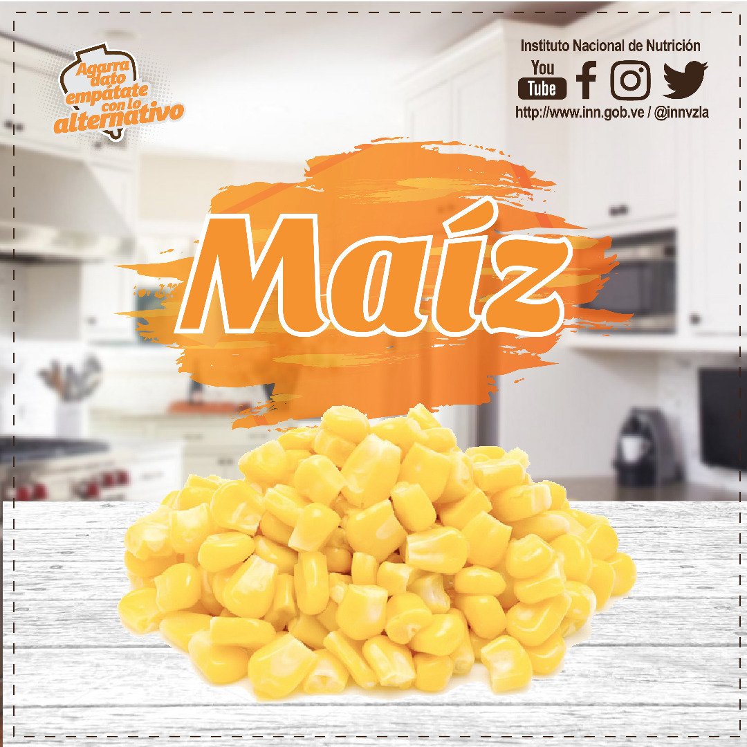 EL #Maíz es rico en distintos minerales, tales como: cobre, hierro, magnesio, zinc y fósforo. El hierro previene la aparición de la anemia. #EmpátateConLoAlternativo(8)