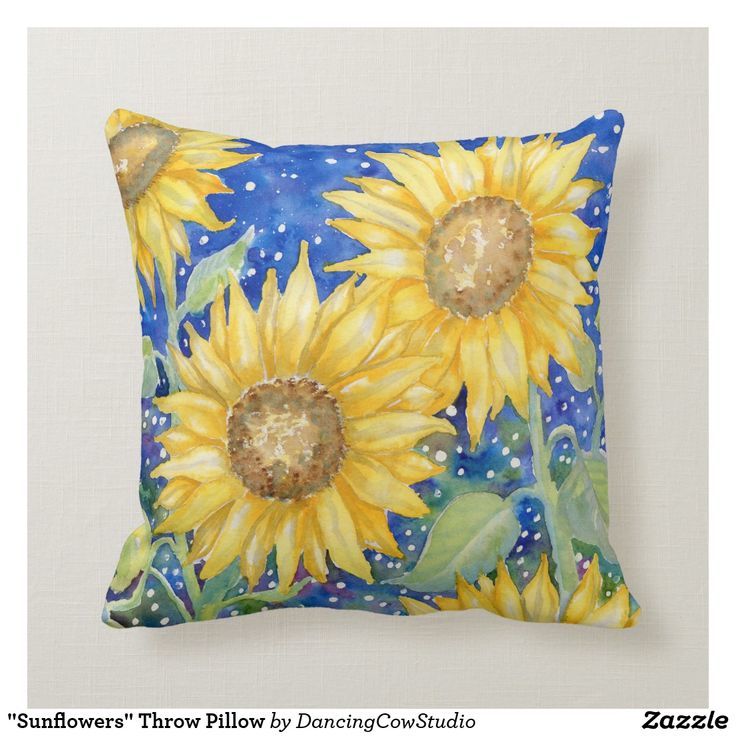 'Sunflowers' Throw Pillow | #throwpillows #floralpillows ift.tt/2KC4Q51