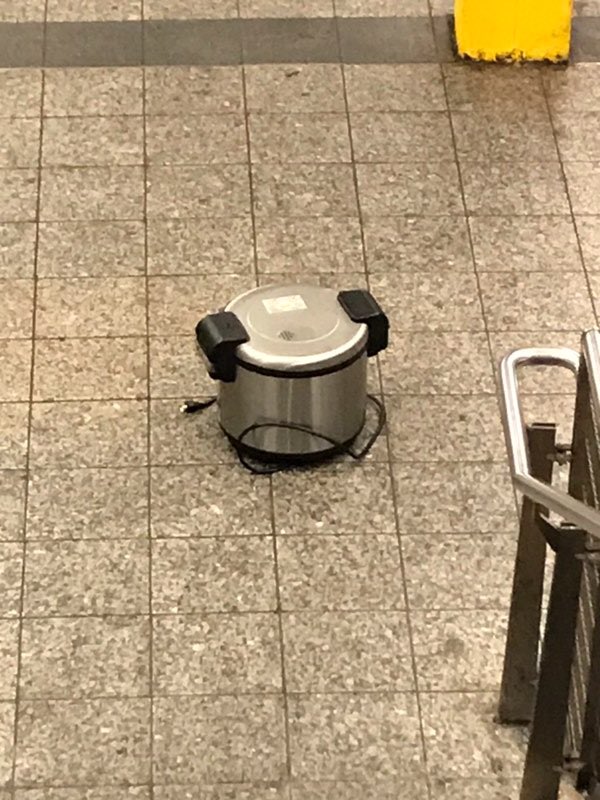 NYPDCT's tweet photo. Our @NYPDCT Bomb Squad has cleared the devices inside of Fulton Street subway station in Lower Manhattan. They are NOT explosive devices. 

Out of an abundance of caution officers have searched nearby stations. https://t.co/Y32I9DFEDf