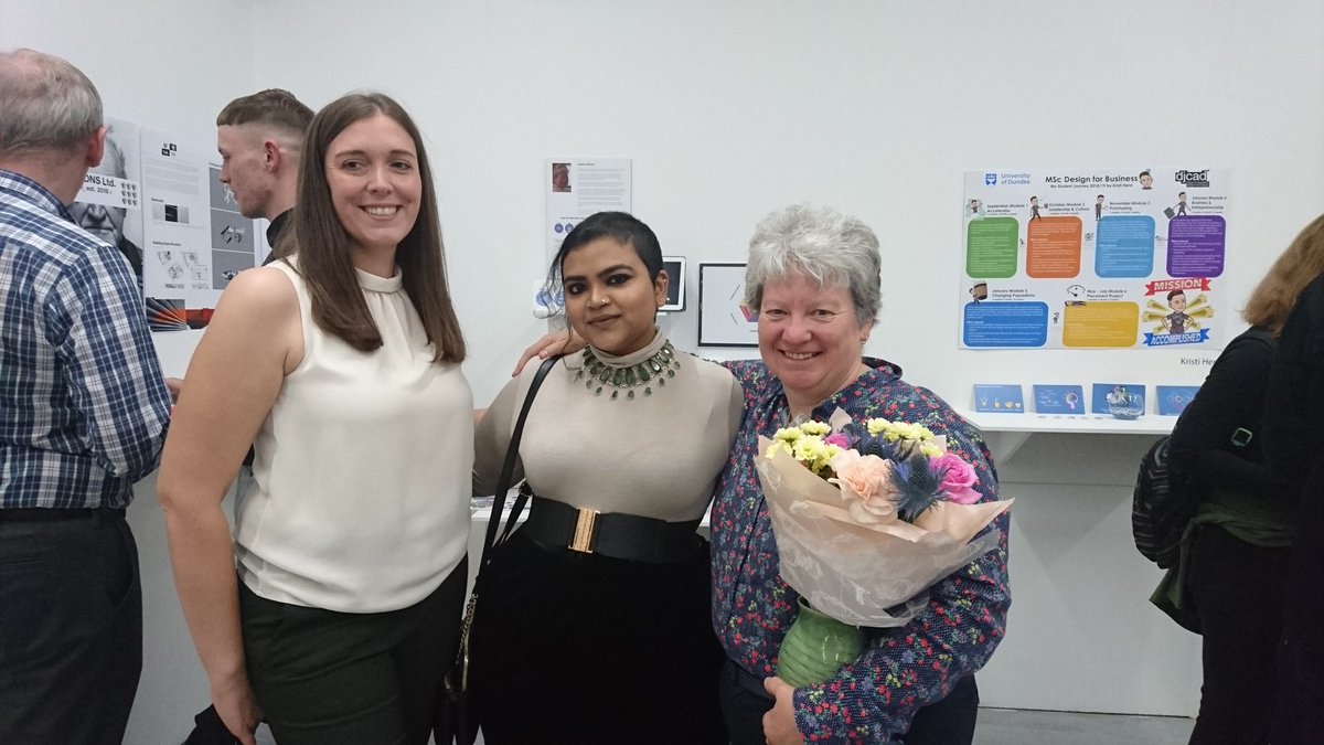 Emmadw's tweet image. MSc Design for Business,  Janine, Debalina and Ann #djcadmastersshow