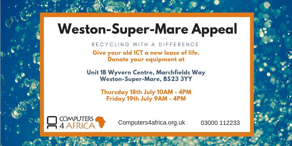 Computers 4 Charity on Twitter "We will be in WestonSupermare on the