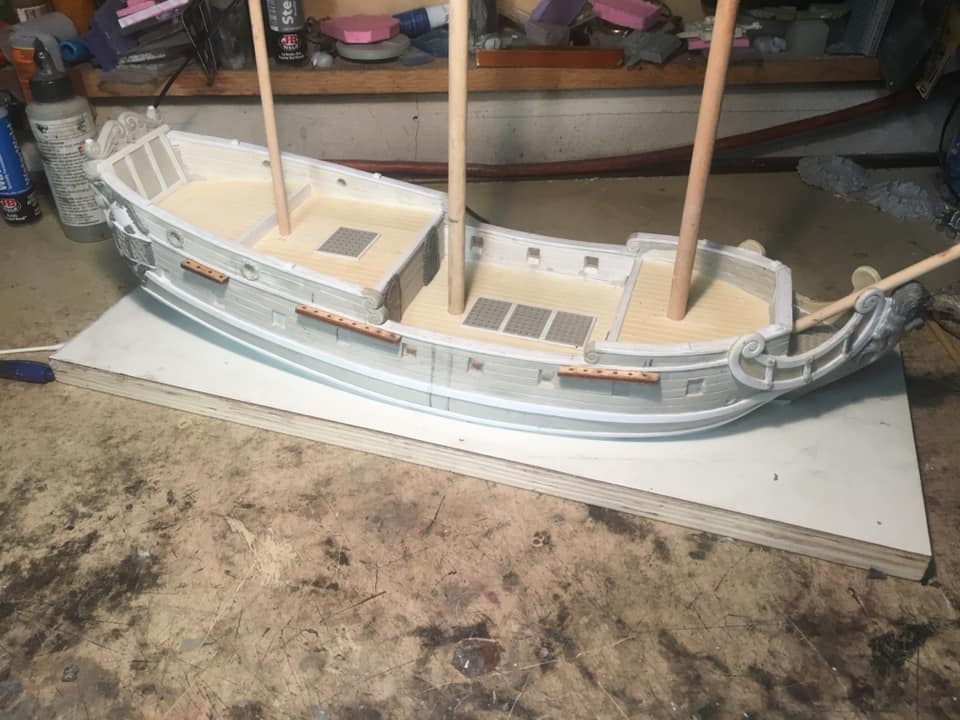 The folks at <a href="/FirelockGames/">Firelock Games</a> are showing off their 6th Rate Frigate which is going to be available for Blood &amp; Plunder in December ow.ly/XRlr30pmvp4