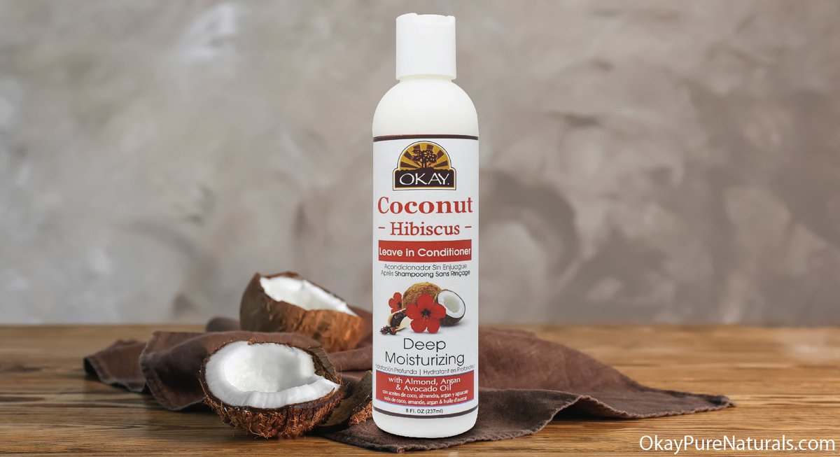 Okay Pure Naturals On Twitter Okay Coconut Hibiscus Leave In Conditioner Hydrates And Strengthens Hair This Leave In Adds Moisture To Hair And Helps Prevent Split Ends And Frizz Leaving Hair Feeling