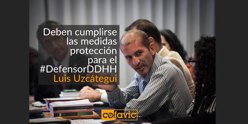COFAVIC's tweet photo. 1. El #DefensorDDHH Luis Uzcátegui fue detenido arbitrariamente 2. Lo obligaron a firmar un documento -que no le dejaron leer- 3. Lo liberaron. 4. Está en libertad, pero teme por su vida. Exigimos al Estado #CeseAlHostigamiento Toda la historia aquí: https://t.co/VsVhwT9AdW https://t.co/erlDWYgHKq
