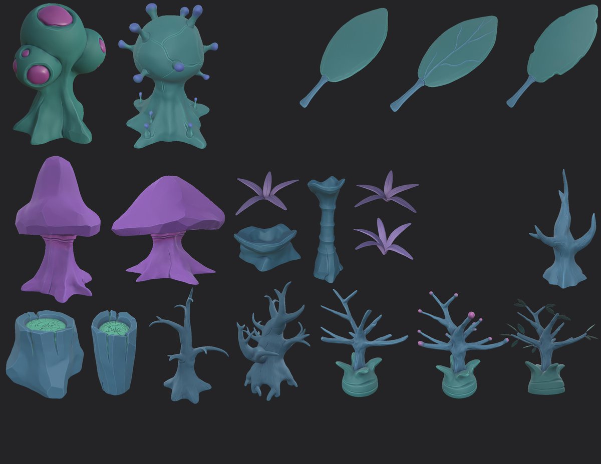 Snowchimp_Dev's tweet image. Here&apos;s a sneak peek at some of our #environmentassets for our #survivalgame! #IndieGameDev #ue4 #zbrush #SubstancePainter